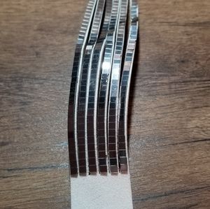 SILVER SEQUINS SNAP ON BRACELET